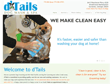 Tablet Screenshot of dtailspetspa.com